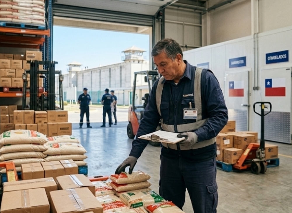 Auxiliar de Bodega para Recinto Penitenciario